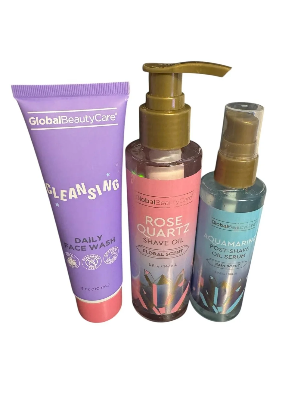 Global Beauty Care Skincare Trio - Purple, Pink & Teal